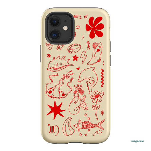 Spiced Cowboy Cream Printed Phone Cases iPhone 12 Mini / Armoured by Easty Beasty - The Dairy