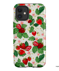 Strawberry Patch Printed Phone Cases iPhone 12 Mini / Armoured by Ellie Mae - The Dairy