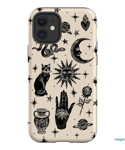 Astro Flash Beige Printed Phone Cases by Veronica Tucker - The Dairy