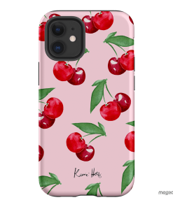 Cherry Rose Printed Phone Cases iPhone 12 Mini / Armoured by Kerrie Hess - The Dairy