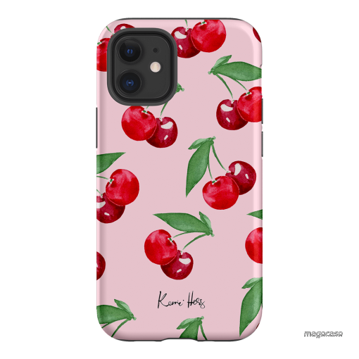 Cherry Rose Printed Phone Cases iPhone 12 Mini / Armoured by Kerrie Hess - The Dairy