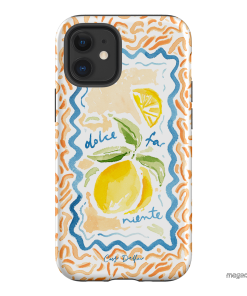 Dolce Far Niente Printed Phone Cases iPhone 12 Mini / Armoured by Cass Deller - The Dairy