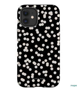Mini Confetti Noir Printed Phone Cases iPhone 12 Mini / Armoured by Veronica Tucker - The Dairy