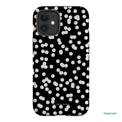 Mini Confetti Noir Printed Phone Cases iPhone 12 Mini / Armoured by Veronica Tucker - The Dairy