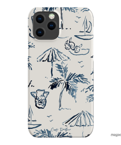 Balmy Blue Printed Phone Cases iPhone 12 Pro / Snap by Cass Deller - The Dairy