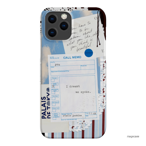 Call Memo Printed Phone Cases iPhone 12 Pro / Snap by Jasmine Dowling - The Dairy