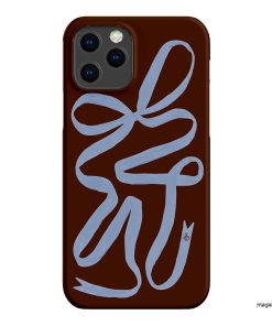 Mocha Ribbon Printed Phone Cases iPhone 12 Pro / Snap by Jasmine Dowling - The Dairy