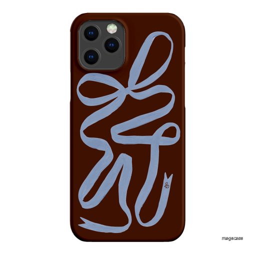 Mocha Ribbon Printed Phone Cases iPhone 12 Pro / Snap by Jasmine Dowling - The Dairy