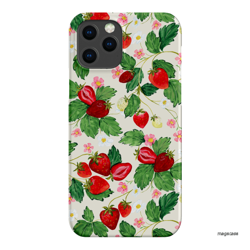 Strawberry Patch Printed Phone Cases iPhone 12 Pro / Snap by Ellie Mae - The Dairy