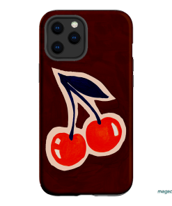 Cherries Printed Phone Cases iPhone 12 Pro / Armoured by Studio Bon - The Dairy