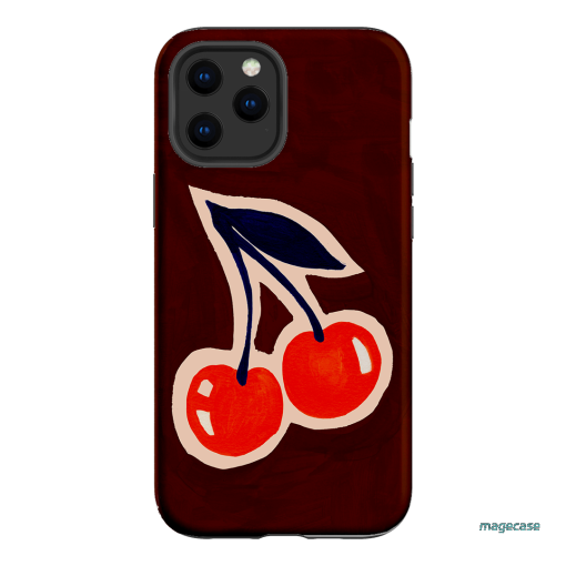 Cherries Printed Phone Cases iPhone 12 Pro / Armoured by Studio Bon - The Dairy