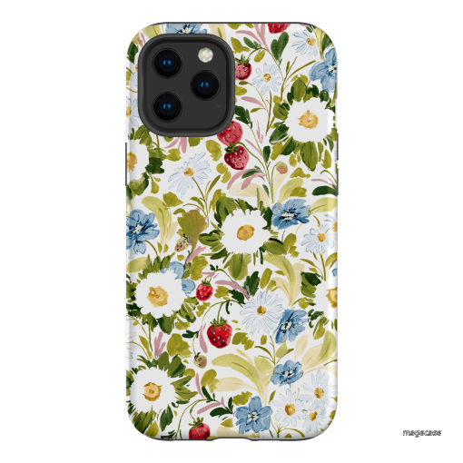Garden Strawberries Printed Phone Cases iPhone 12 Pro / Armoured by Ellie Mae - The Dairy