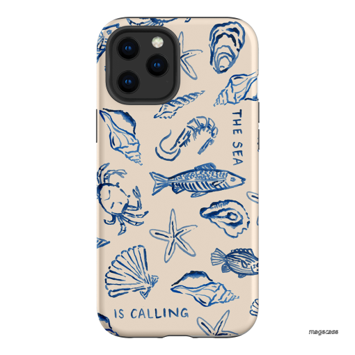 Sea Call Printed Phone Cases iPhone 12 Pro / Armoured by Cass Deller - The Dairy