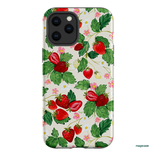 Strawberry Patch Printed Phone Cases iPhone 12 Pro / Armoured by Ellie Mae - The Dairy