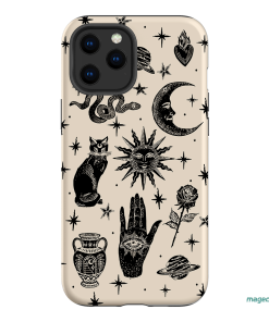 Astro Flash Beige Printed Phone Cases by Veronica Tucker - The Dairy