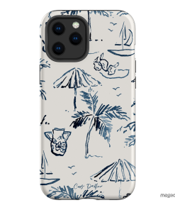 Balmy Blue Printed Phone Cases iPhone 12 Pro / Armoured by Cass Deller - The Dairy