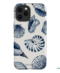 Blue Shells Printed Phone Cases iPhone 12 Pro / Armoured by Cass Deller - The Dairy