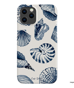 Blue Shells Printed Phone Cases iPhone 12 Pro Max / Snap by Cass Deller - The Dairy