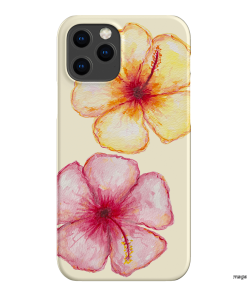 Hibiscus Flower Yellow Printed Phone Cases iPhone 12 Pro Max / Snap by BG. Studio - The Dairy