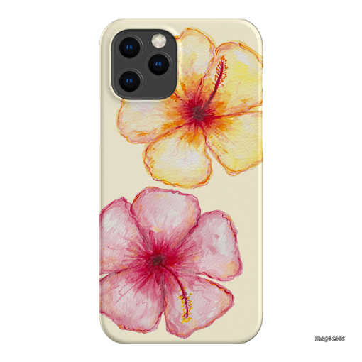 Hibiscus Flower Yellow Printed Phone Cases iPhone 12 Pro Max / Snap by BG. Studio - The Dairy