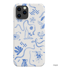 Mediterranean Wave Printed Phone Cases iPhone 12 Pro Max / Snap by Charlie Taylor - The Dairy
