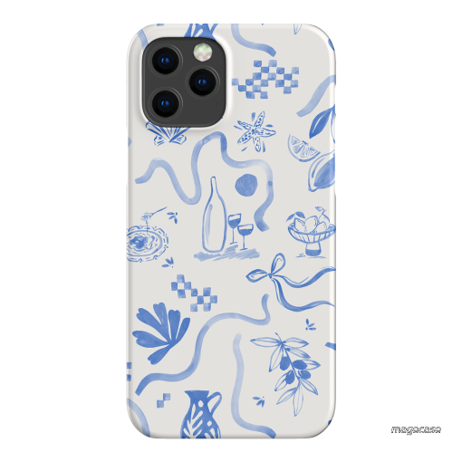 Mediterranean Wave Printed Phone Cases iPhone 12 Pro Max / Snap by Charlie Taylor - The Dairy