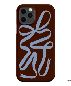 Mocha Ribbon Printed Phone Cases iPhone 12 Pro Max / Snap by Jasmine Dowling - The Dairy