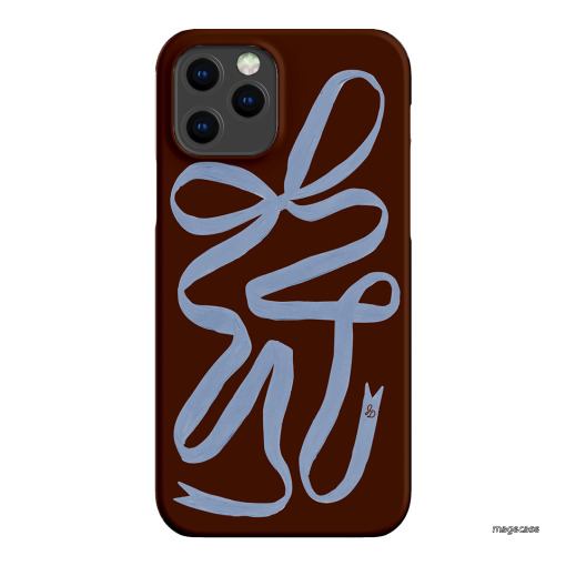 Mocha Ribbon Printed Phone Cases iPhone 12 Pro Max / Snap by Jasmine Dowling - The Dairy