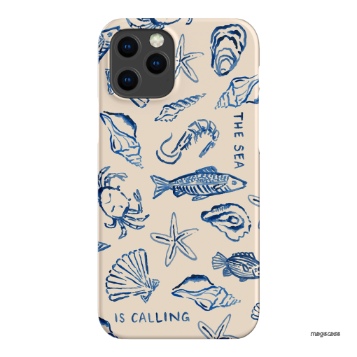 Sea Call Printed Phone Cases iPhone 12 Pro Max / Snap by Cass Deller - The Dairy