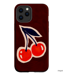 Cherries Printed Phone Cases iPhone 12 Pro Max / Armoured by Studio Bon - The Dairy