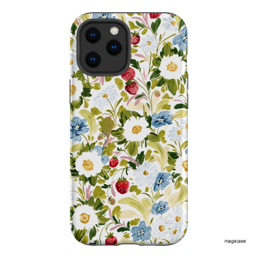 Garden Strawberries Printed Phone Cases iPhone 12 Pro Max / Armoured by Ellie Mae - The Dairy