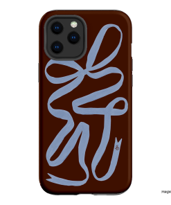 Mocha Ribbon Printed Phone Cases iPhone 12 Pro Max / Armoured by Jasmine Dowling - The Dairy