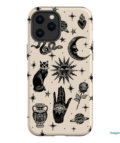 Astro Flash Beige Printed Phone Cases by Veronica Tucker - The Dairy