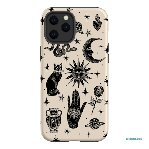 Astro Flash Beige Printed Phone Cases by Veronica Tucker - The Dairy