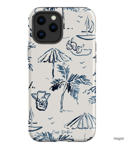 Balmy Blue Printed Phone Cases iPhone 12 Pro Max / Armoured by Cass Deller - The Dairy