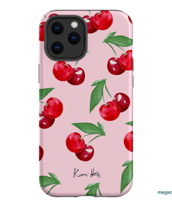 Cherry Rose Printed Phone Cases iPhone 12 Pro Max / Armoured by Kerrie Hess - The Dairy
