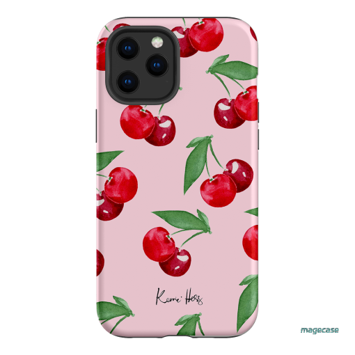 Cherry Rose Printed Phone Cases iPhone 12 Pro Max / Armoured by Kerrie Hess - The Dairy