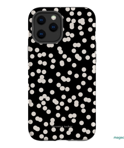 Mini Confetti Noir Printed Phone Cases iPhone 12 Pro Max / Armoured by Veronica Tucker - The Dairy