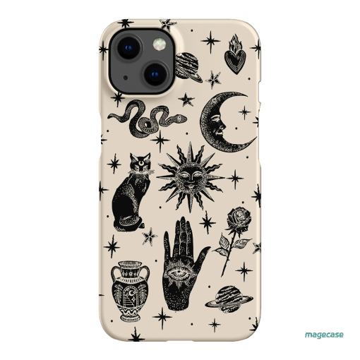 Astro Flash Beige Printed Phone Cases iPhone 13 / Snap by Veronica Tucker - The Dairy