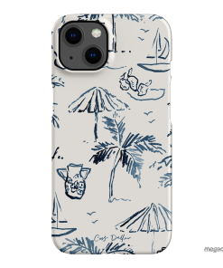 Balmy Blue Printed Phone Cases iPhone 13 / Snap by Cass Deller - The Dairy