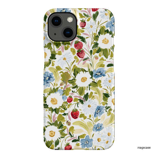 Garden Strawberries Printed Phone Cases iPhone 13 / Snap by Ellie Mae - The Dairy