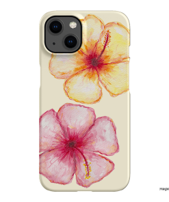 Hibiscus Flower Yellow Printed Phone Cases iPhone 13 / Snap by BG. Studio - The Dairy