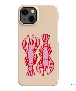 Lobster Love Peach Printed Phone Cases iPhone 13 / Snap by The Dairy - The Dairy