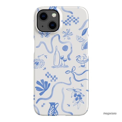 Mediterranean Wave Printed Phone Cases iPhone 13 / Snap by Charlie Taylor - The Dairy