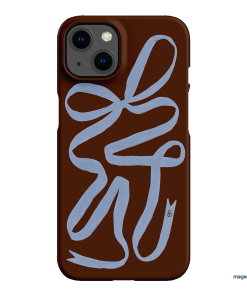 Mocha Ribbon Printed Phone Cases iPhone 13 / Snap by Jasmine Dowling - The Dairy