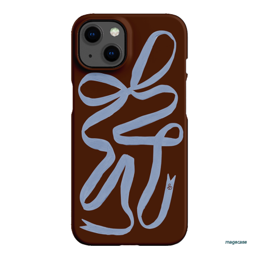 Mocha Ribbon Printed Phone Cases iPhone 13 / Snap by Jasmine Dowling - The Dairy