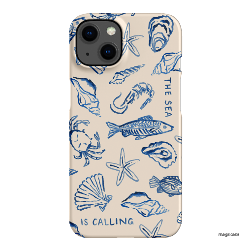 Sea Call Printed Phone Cases iPhone 13 / Snap by Cass Deller - The Dairy