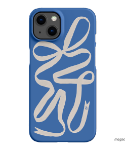 Something Blue Ribbon Printed Phone Cases iPhone 13 / Snap by Jasmine Dowling - The Dairy