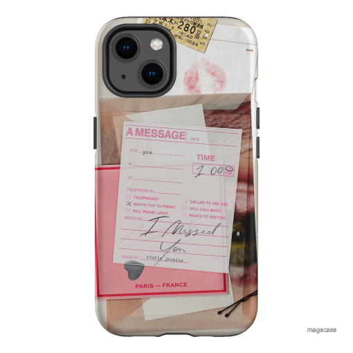 Missed Call Printed Phone Cases iPhone 13 / Armoured by Jasmine Dowling - The Dairy