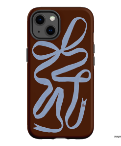 Mocha Ribbon Printed Phone Cases iPhone 13 / Armoured by Jasmine Dowling - The Dairy